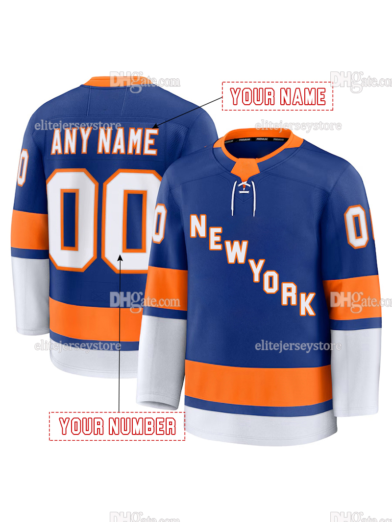 Personalized Custom Hockey Jersey Barzal Cizikas Horvat Nelson Lee Martin Dobson Sorokin Embroidered Letter Number Design