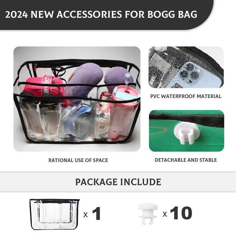 Clear Beach Bogg Bag Accessories XL Large Waterproof Storage Inner Bag Transparent Insert Divider Liner Sundries Organization Z250219