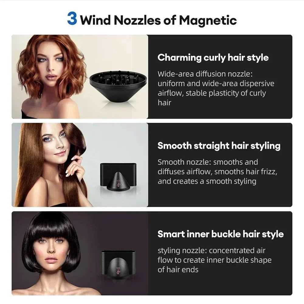Professional 800W High Power Brushless Salon/Barber Blow Dryer Motor High Speed Hair Care Hair Dryer Hair Machine W250220