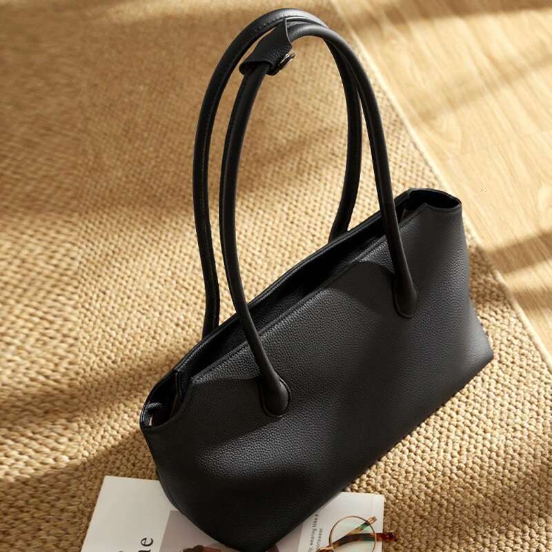Genuine Leather Bags For Women Designer Handbag And Purse 2024 New In First Layer Cowhide Lychee Texture Underarm Shoulde