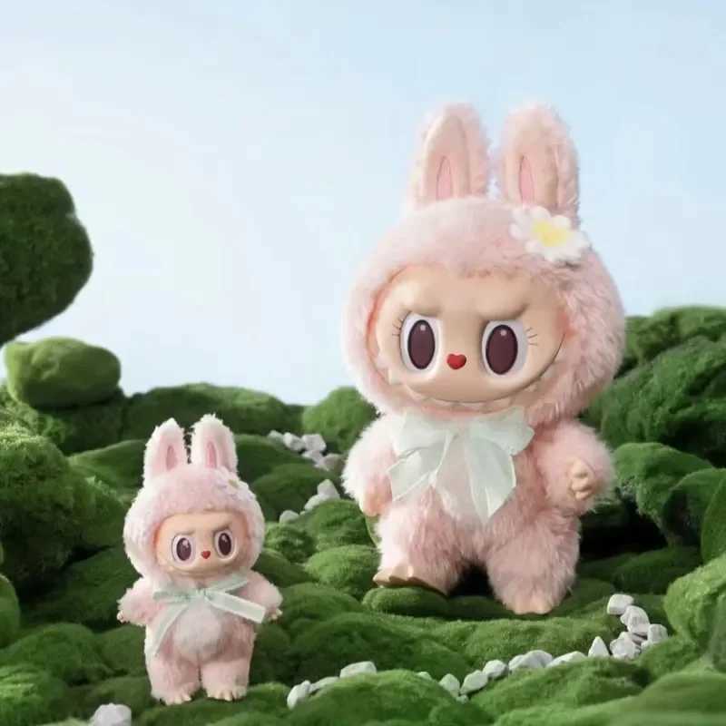 14cm 1 1 Labubu Mokoko 1st Spring Flower Sweetheart Vinyl Doll Kawaii Cute Pendant Decoration Doll For Kid Girl Holiday GiftT250219