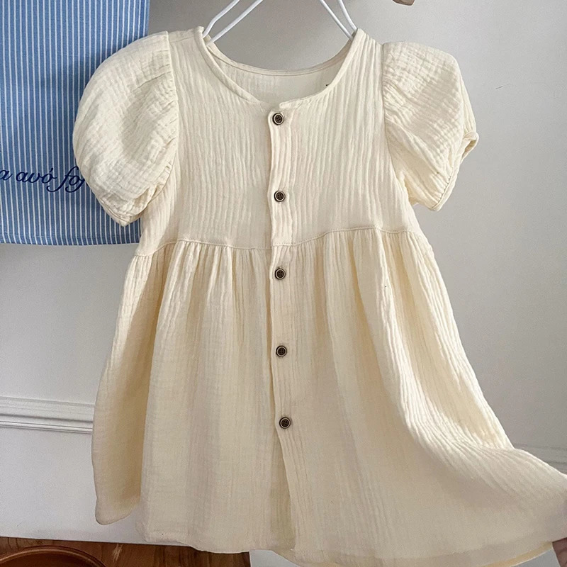 Childrens Summer Clothing Set Boys Short Sleeve Shirt Shorts 2pcs Casual Suit Girls Solid Color Dress Sister Brother Outfit 250219