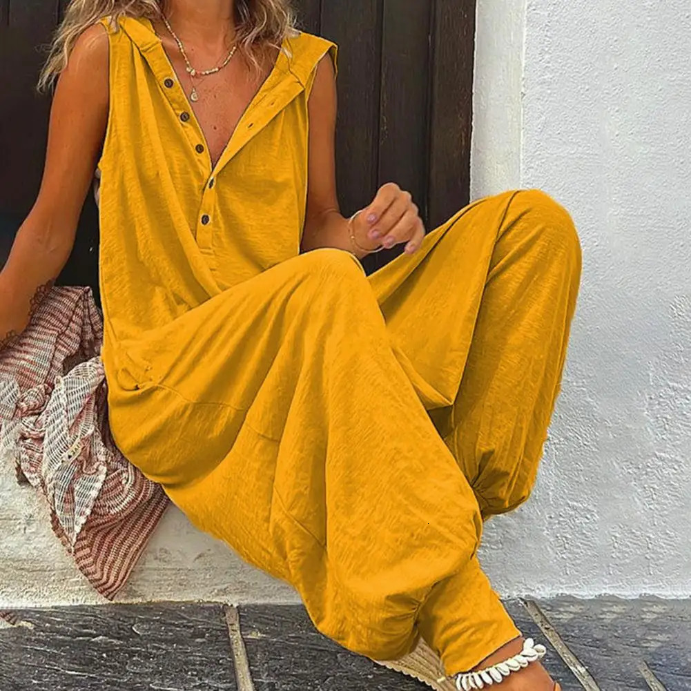 High Quality Spring Autumn Casual Womens Fashion Cotton Overalls Bohemian Stripe Casual Overalls 250220