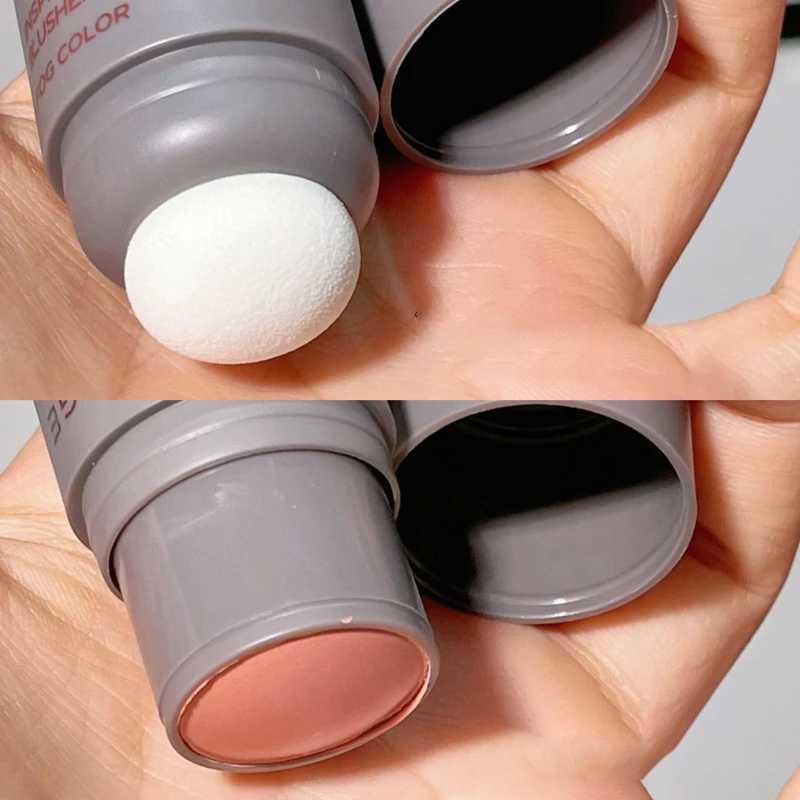 HERORANGE~Double head sponge monochrome powder best cream natural color red expansion color cosmetic ring rouge stickW250220