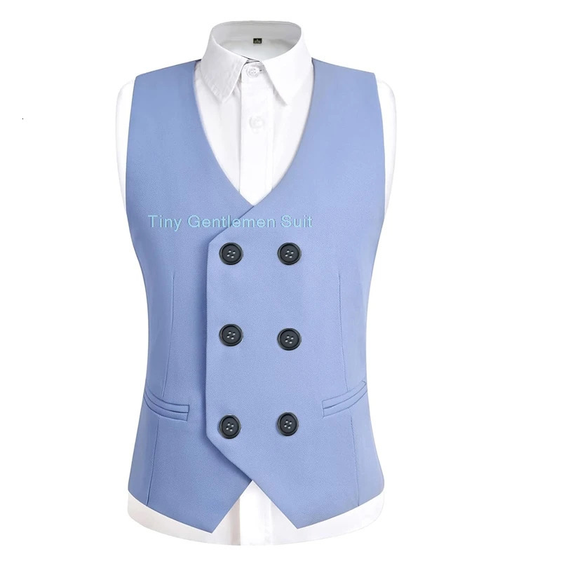Boys Formal Solid Color Dress Suit Set Children Wedding Birthday Pography Costume Kids Blazer Vest Pants Bowtie Outfit 250219