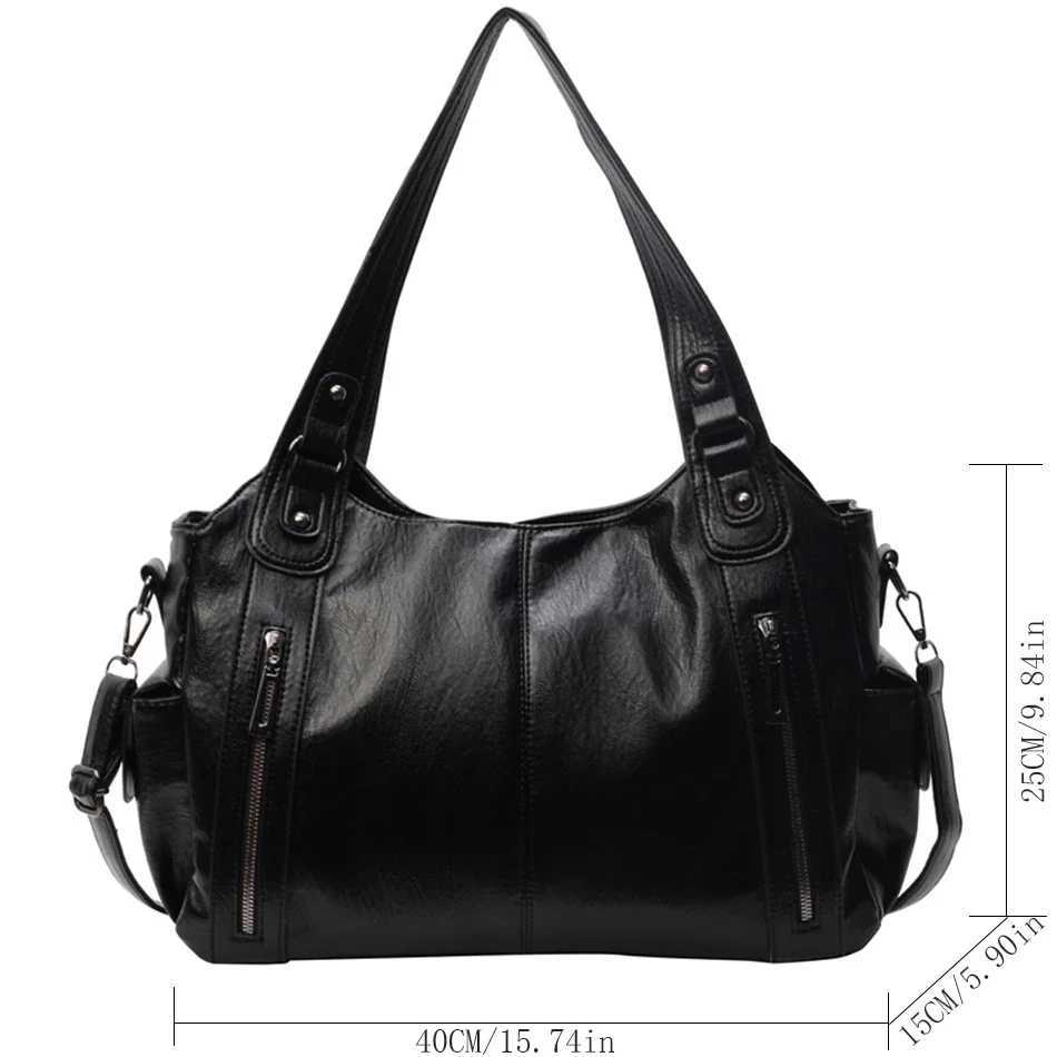 Fem Handbag Large Capaci Shoder Bags Big Slsih Tote Bag Ladies Soft Leather Hobos Messenger Bags Wen Shopper Bag Sac Z250318