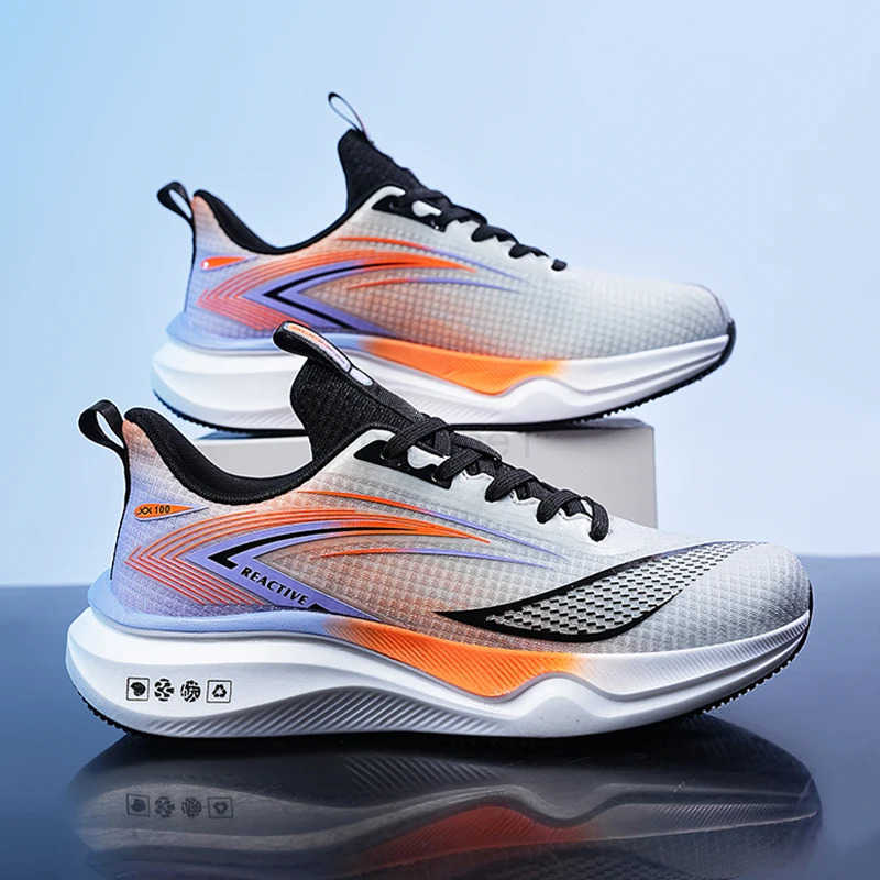 Mens Running Shoes Cheap Outdoor Casual Sneakers Mesh Cfortable Flat Lace-up Summer Gym Shoes Breathable Tennis Shoes for Men Z250318