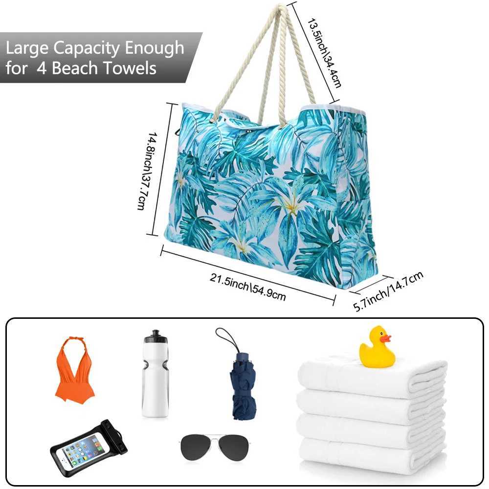 Summer Womens Shoulder Tote Bag Beach Bag Large Capacity Handbag Waterproof Fitness Swimming Pool Bag Travel Holiday Bag Z250219