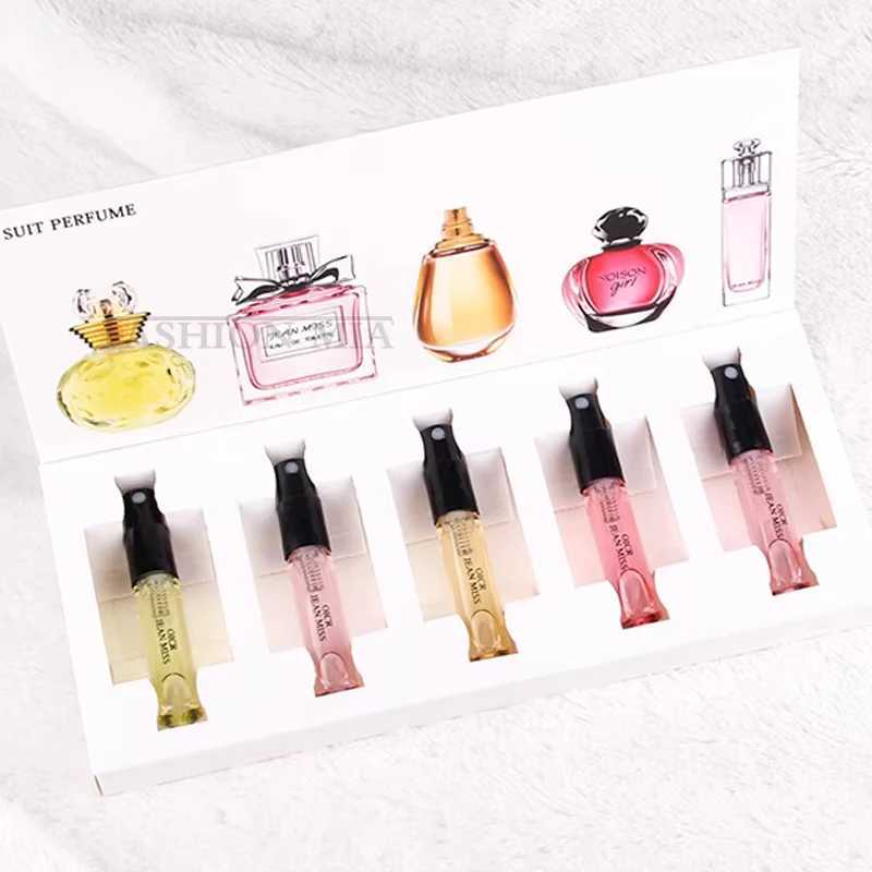 5pcs Set Gift Box Mini Arab Perfume Women Plant Floral Scent Perfumes De Original Cologne Lasting Fragrance Portable for TravelXJ250220