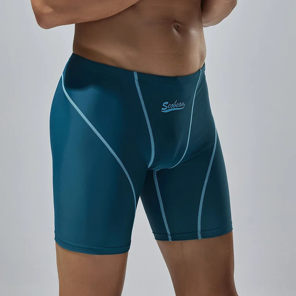 SEOBEANMens Low Rise Colorful SWIM BOXER Long VORTEX SWIMWEAR 2024 summer 250220