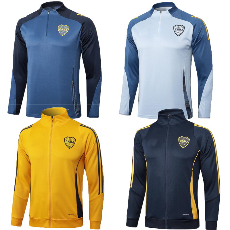 2024 2025 Boca Juniors Football training suit half zip long sleeve trousers football Training top