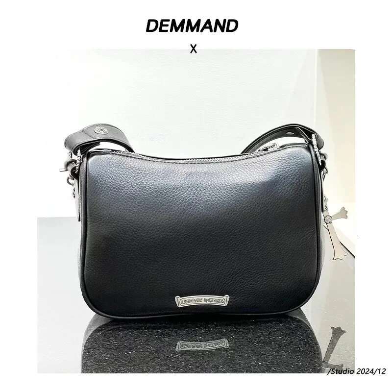 2024 Spring Season Genuine Leather Chicken Block Sword Cross Chain Niche Underarm Bag Unique Fashionable Shoulder Women