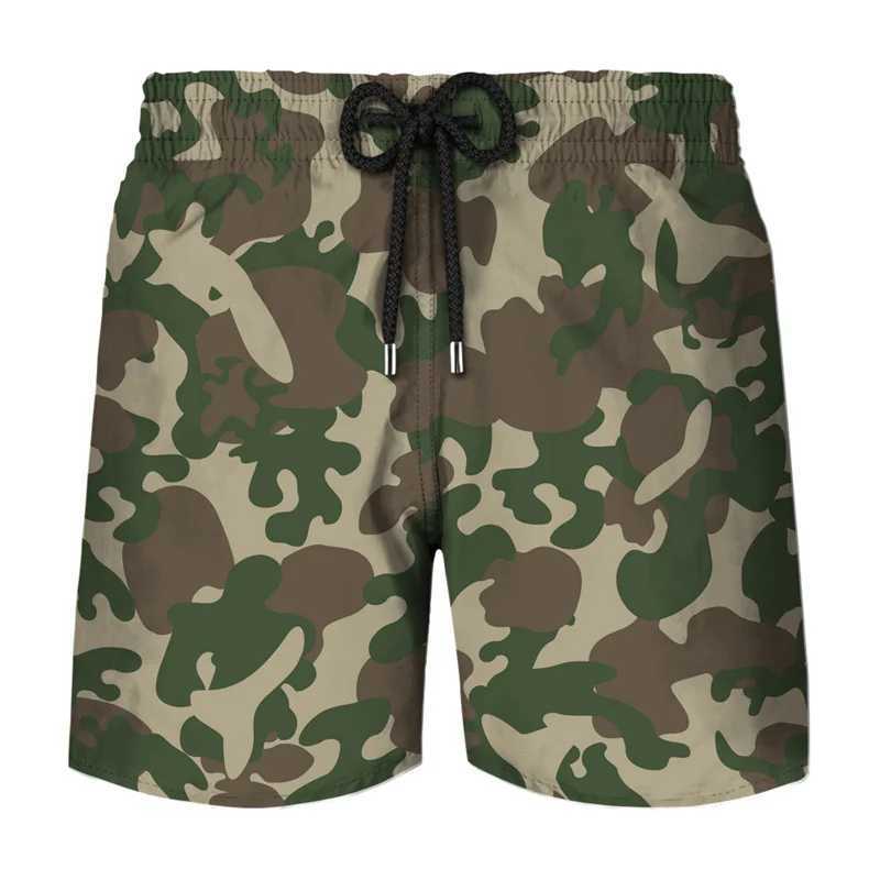 Classic Camouflage Board Shorts Mens Fashion 3D Printed Camouflage QuiCK drying Swimming Shorts Cool Ice Shorts Summer Shorts X250220