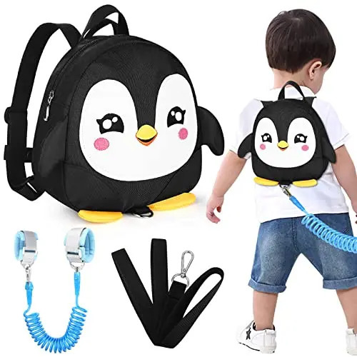 Toddler Harness Backpack Leash Cute Kid Backpacks with Anti Lost Wrist LinkPurple 250219