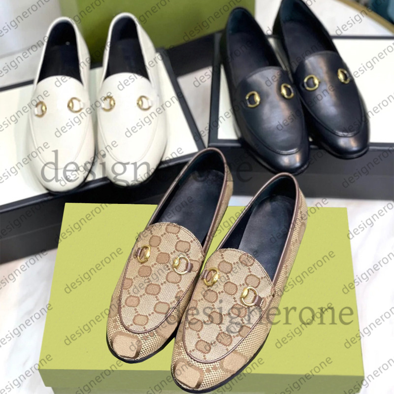 Designer Dress Shoes Women loafers leather collapsible footwear slipper designer Shoes Printed Metal Round toe Loafers Mules luxury high quality