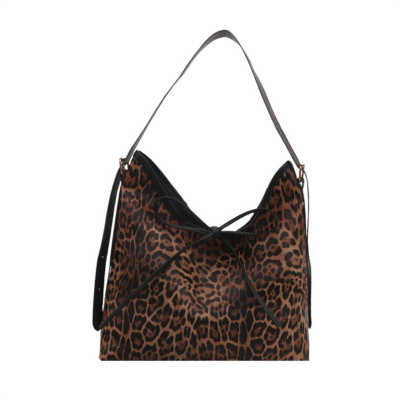 Ballet leopard print shoulder for women 2025 new style student class crossbody bag, large capacity tote shopping bag #swissmilitary
