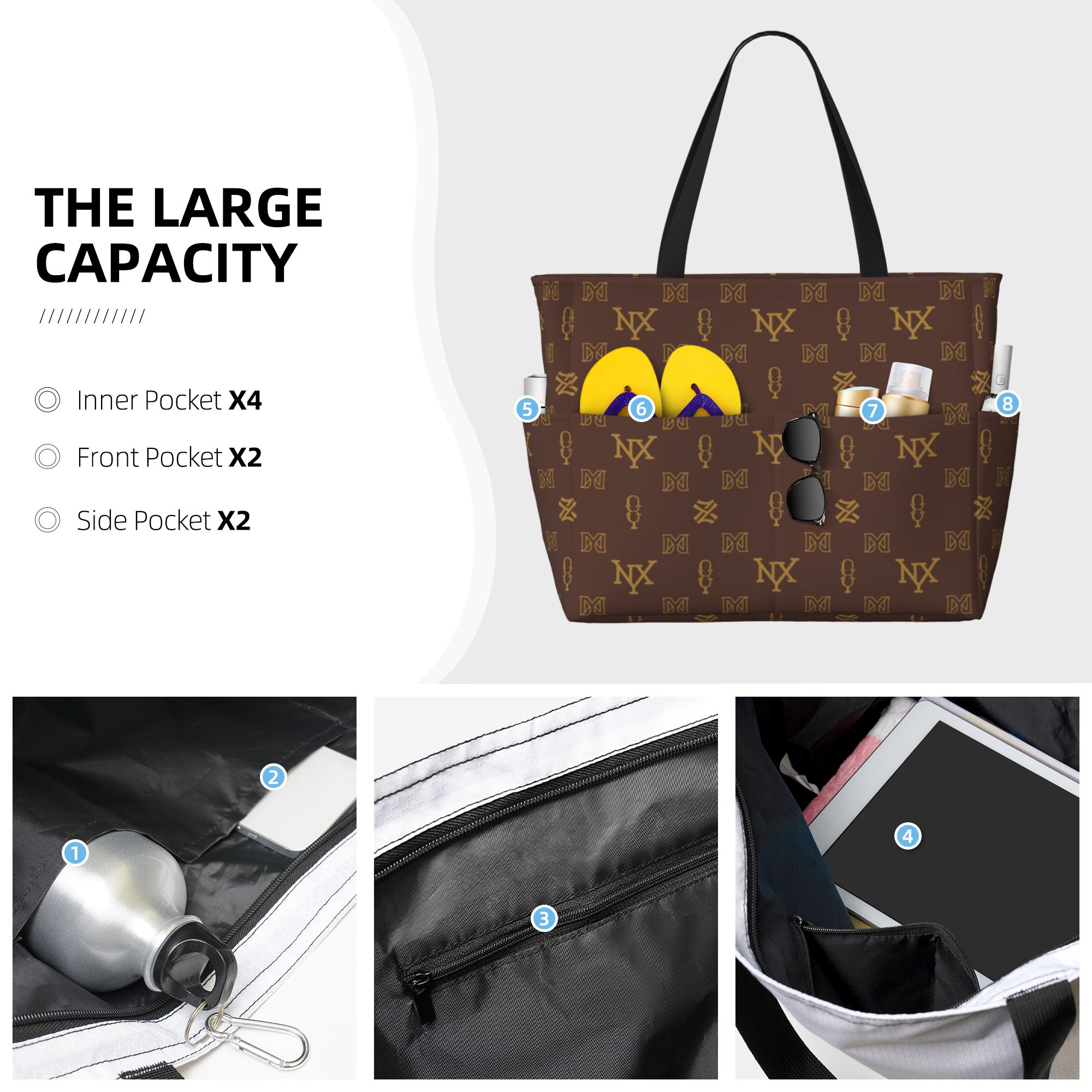 NXY higher quality beach bag the tote bag designer bag women shoulder bag shopping bag handbag womens luxurys handbags fashion classic totes with dust