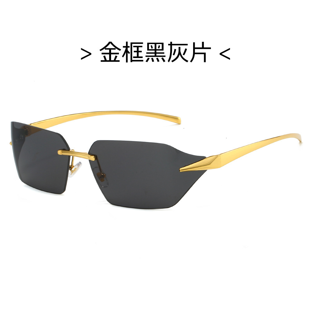 Fashion Sunglasses For Women Designer Luxury Glasses Frameless Edge-cut Eyeglasses