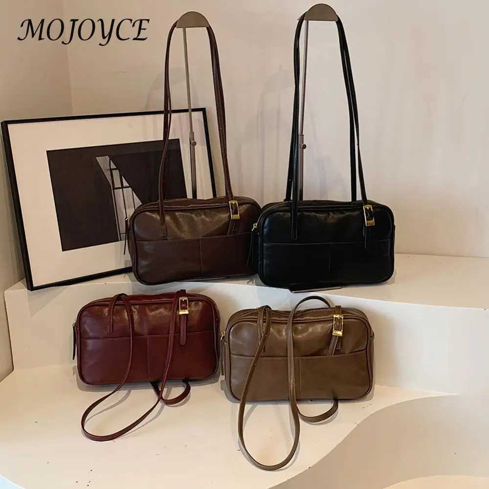 Fashionable Boston womens adjustable shoulder strap handbag made of PU leather perfect for work and travel Y250218