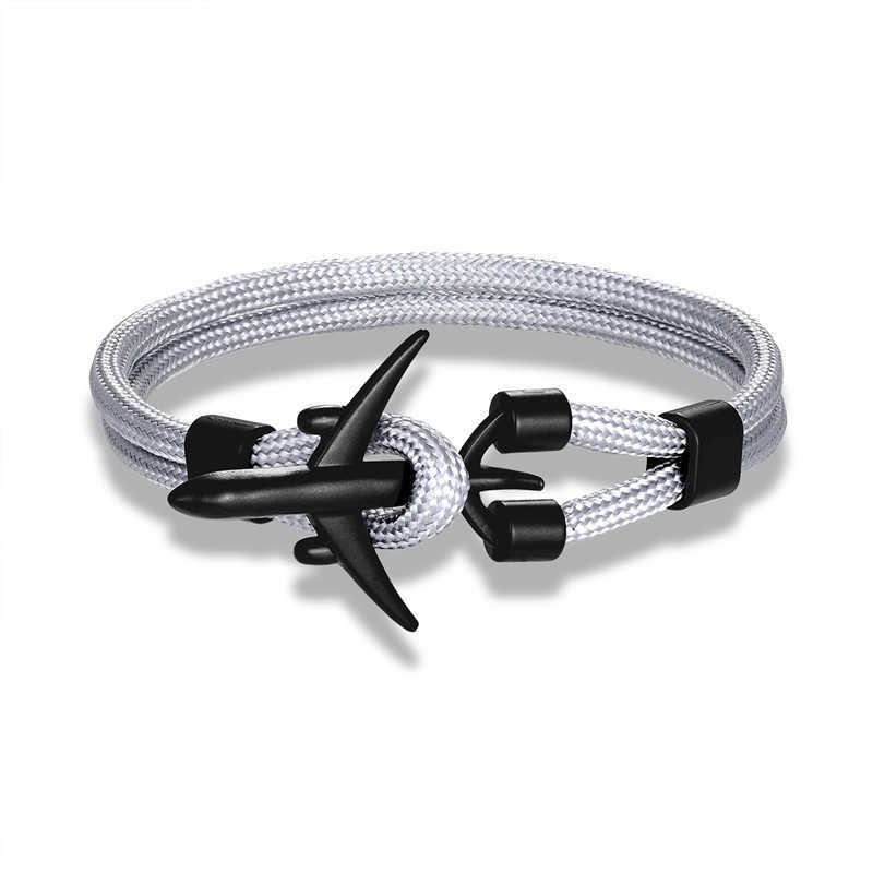 Charm Bracelets Fashion jewelry popular jewelry fashion mens Polyester 550 umbrella rope aircraft Bracelet H25220