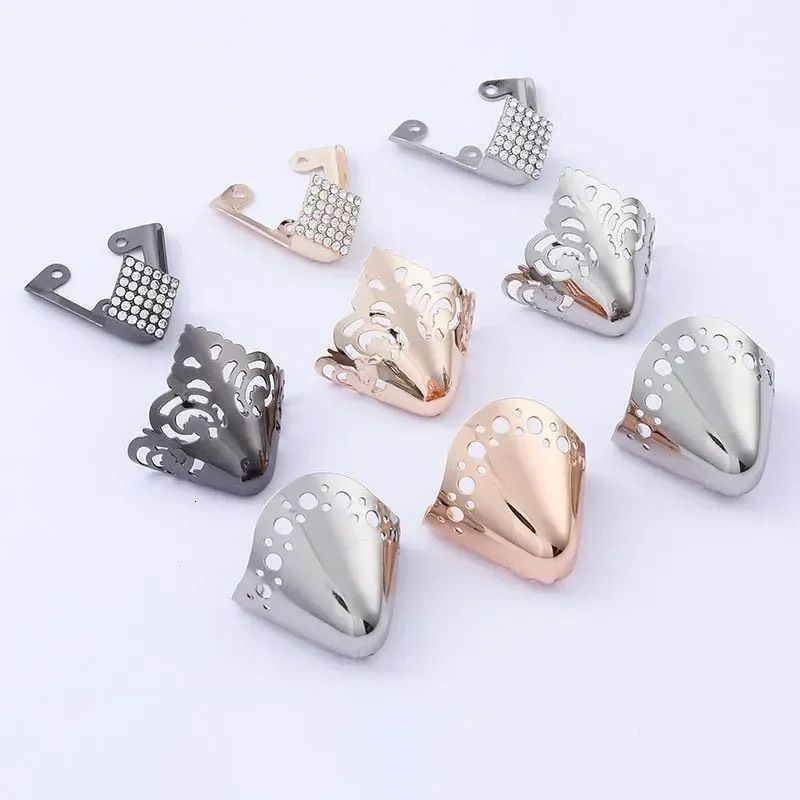 Women High Heel Metal Toe Cap Wear and Tear Concealer Antikicking Leather Shoes Point Protector Flat Shoe Tips Accessorices 250219