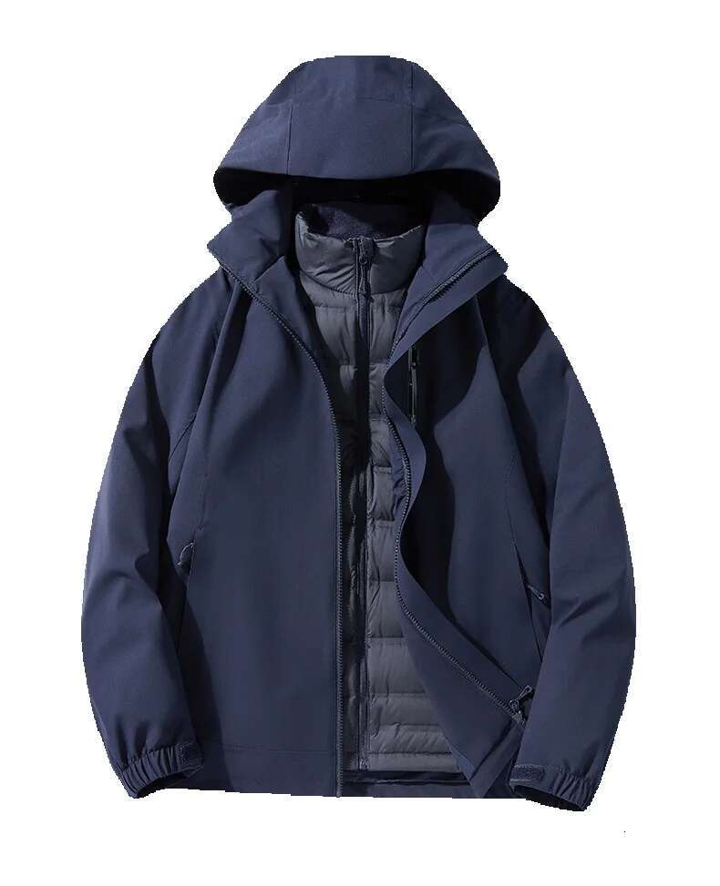 Rainstorm Proodhesive Pressing Black Gold Down Women, Waterproof, Windproof, Warm And Breathable Jacket For Men Jogging Suit