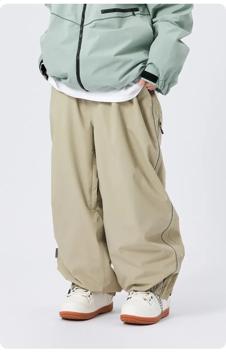 Southern Potato Ski Pants Mens Womens Single Board Waterproof Loose Fit Wear Resistant Professional Double Board Ski Pants 250220
