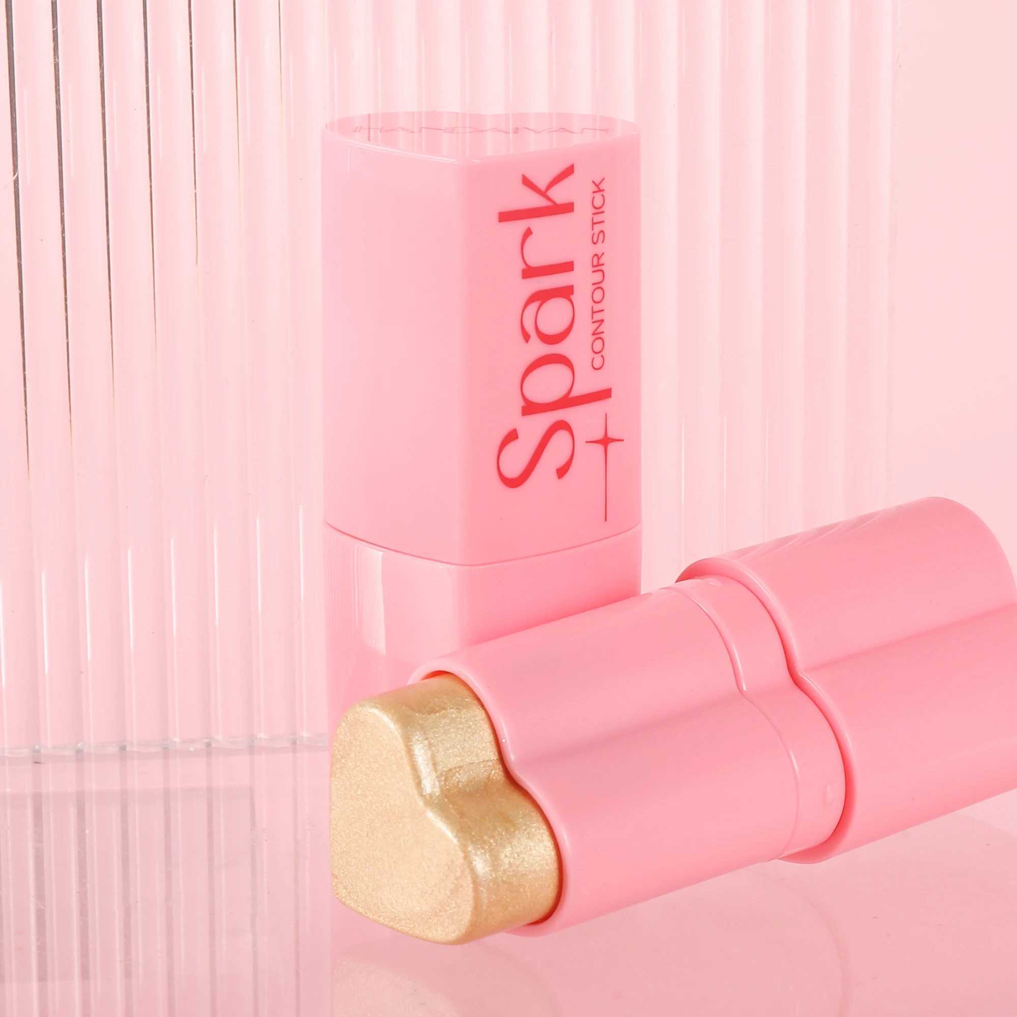 HANDAIYAN Heart Shaped Matte B Stick Shimmer Highlighter Easy to color Long Lasting Face makeup CosmeticsW250220