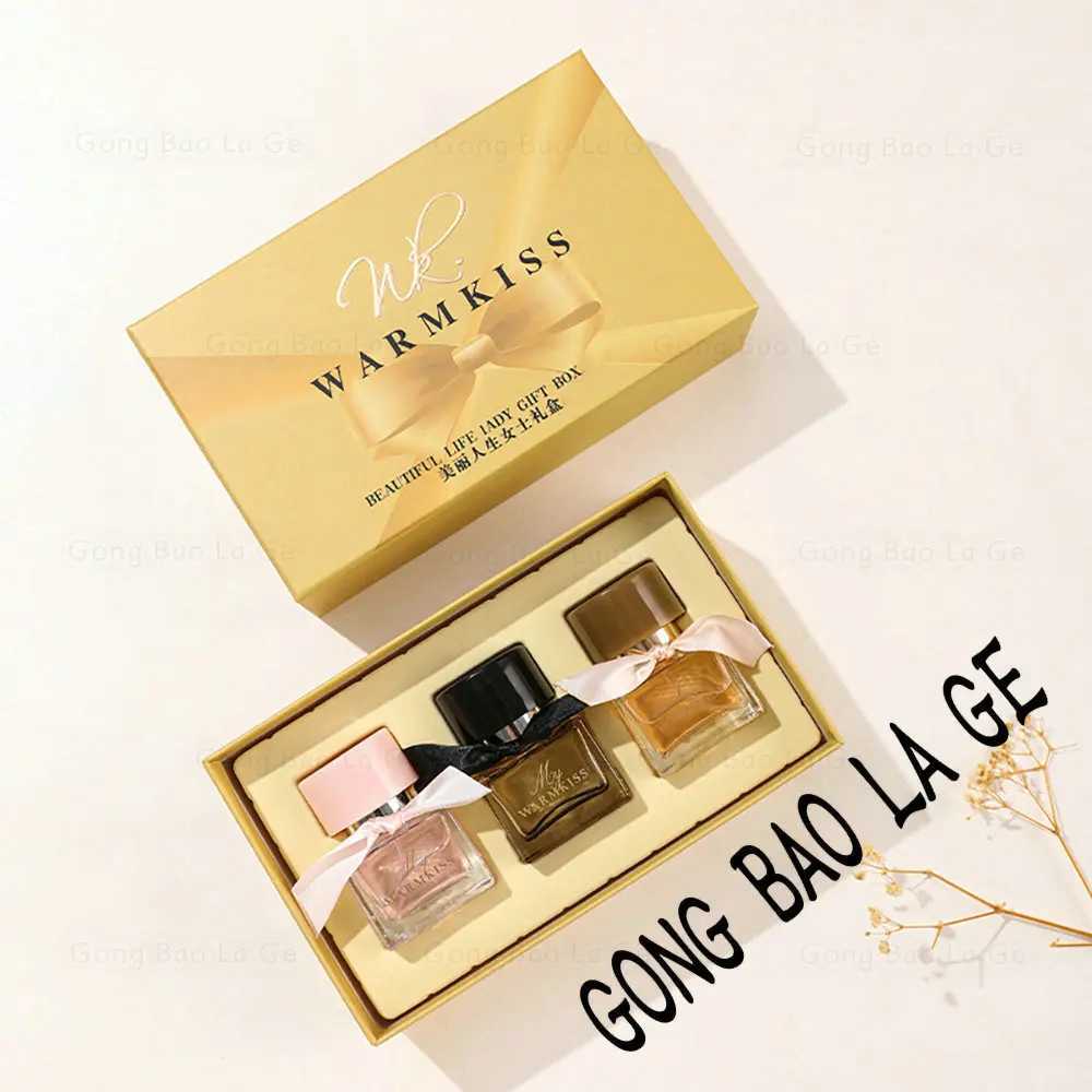 Beautiful Lady Gift Box 75ml Three Piece Set Lasting Fragrance Perfume Balminess Scent Pheromone Eau De Parfum Cologne ToiletteXJ250220