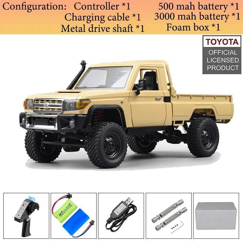 RC Crler 4x4 Car MN82S 2.4G Climbing Buggy Professional with LED Light Full Scale Remote Control Toys for Boys GiftXJ250220