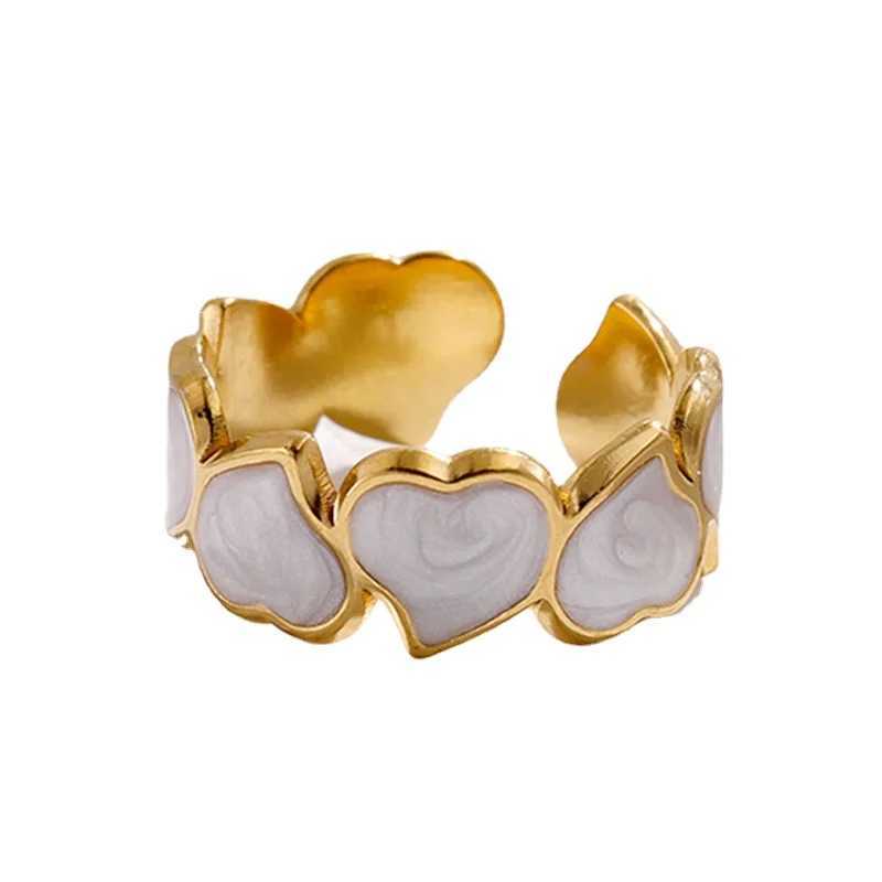 Bohe Stainless Steel Rings for Women Girls Aesthetic Open Finger Ring Fashion Jewelry Engagement Rings for Women X250220