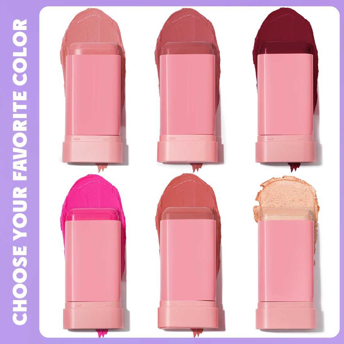 Vegan Cruelty-Free Big Volume Cream Berry Highlighter Long Lasting High Pigment Face B Lip And Cheek Tint Balm B StickW250220