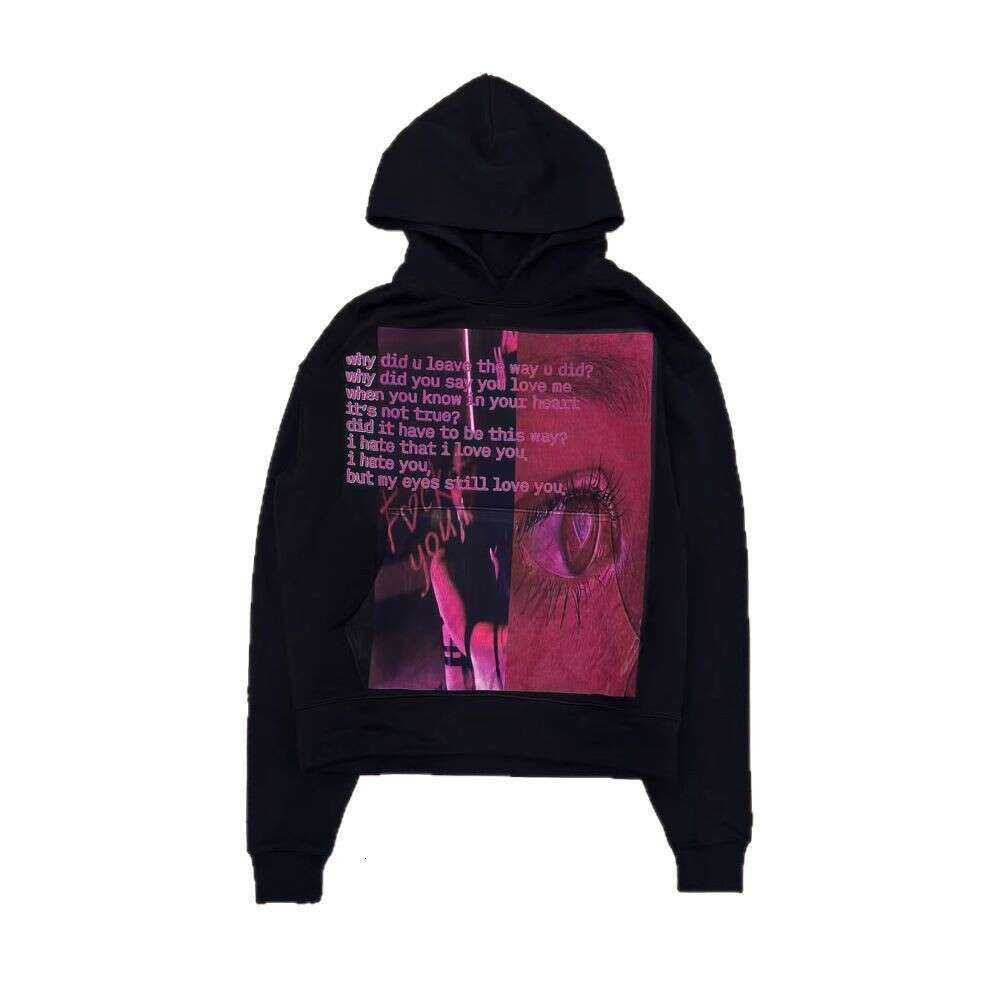 Personalized printed sweatshirt long sleeved pullover hooded jacket street trend y2k