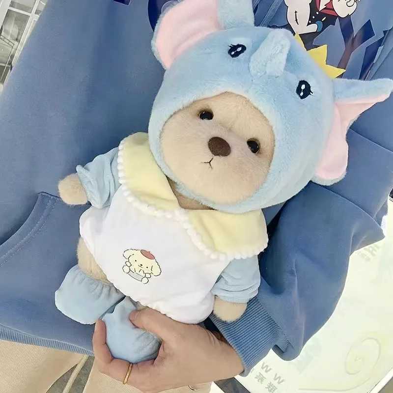 High Quality Handmade Teddy Bear Plush Toy Change Dress Cloth Girl Hug Cuddly Plushie Doll for Girlfriend Christmas Gift W250219