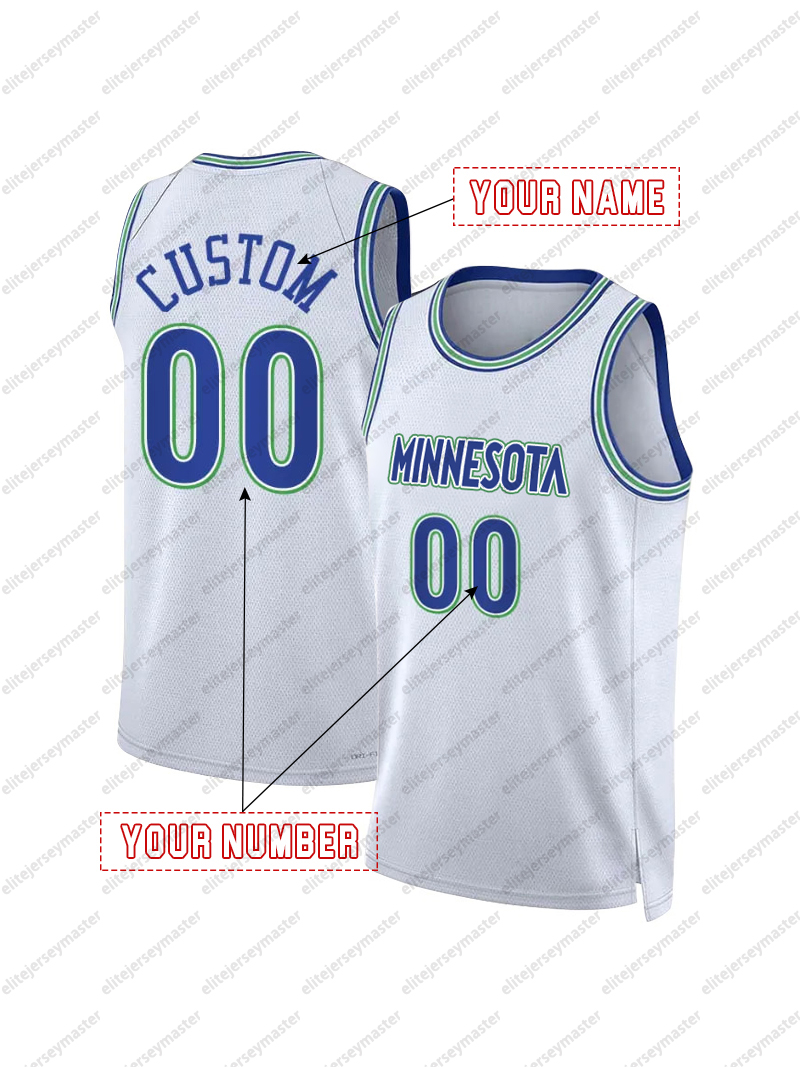 Anthony Edwards 5 Custom Basketball Jersey Gobert Stitched Personalized Customized Jerseys Custom Any Number Name