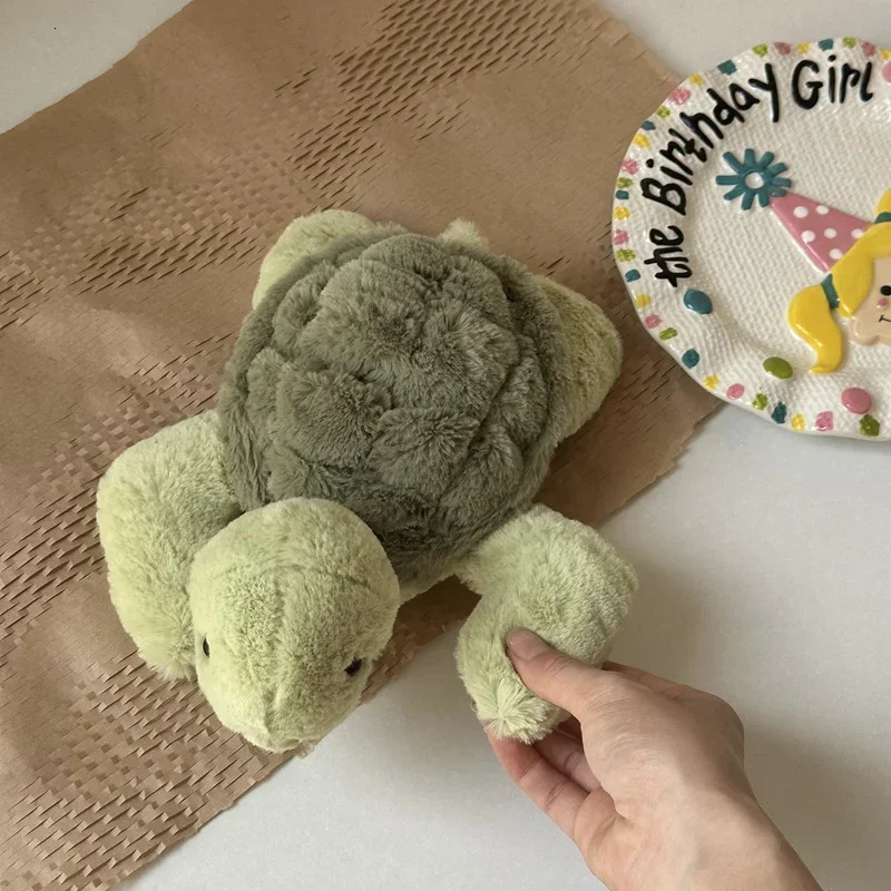 Realistic Tortoise Plush Toys Sea Turtle Soft Cute Animal Doll Stuffed Keyring Car Bag Children Gift 250220