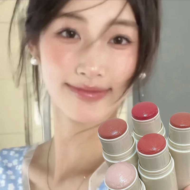 Double-ended B Stick Sponge Soft Face Brightening Water Light High Gloss Cream 2 in 1 Peach Pink Cheek Tint Makeup CosmeticsW250220