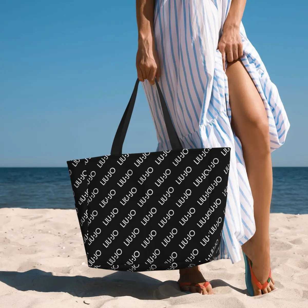 Liu Jo Large Summer Beach Bag Ideal for Beach Travel Camping Z250219