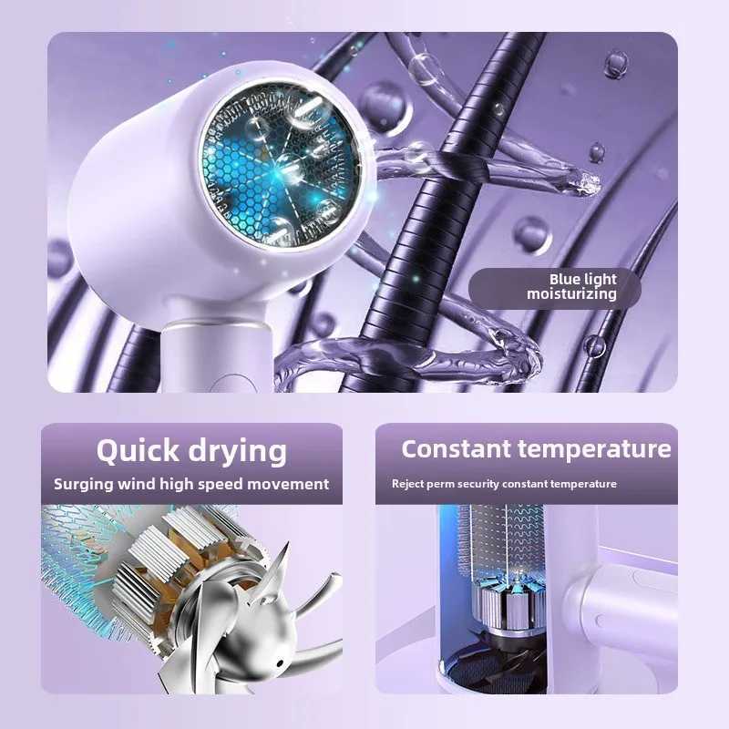 High speed hair dryer with low noise and high power suitable for use in family salons and dormitories. Portable hair dryer is a popular gift W250220