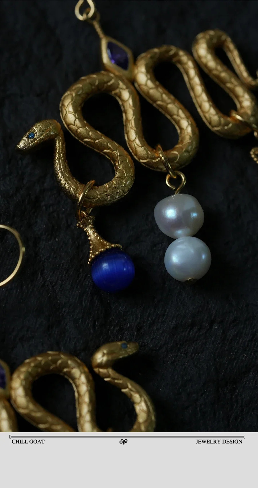 Spirit Snake supports primitive power transmission treasure bottles mysterious stud earrings and ear hook earrings 250220