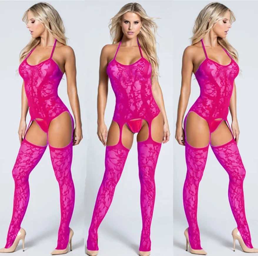 Crotchless plus size Sexy Lingerie Women Erotic Lingerie Hot Sex Products Sexy Costumes Underwear Slips Intimates Bodysocks W250220
