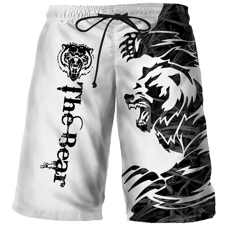 Cool Tiger Lion Wolf Summer Swimwear Shorts Comfortable Surf Board Shorts Quick Dry Swimsuit Sport Trunks Men Beach Shorts Boys X250220