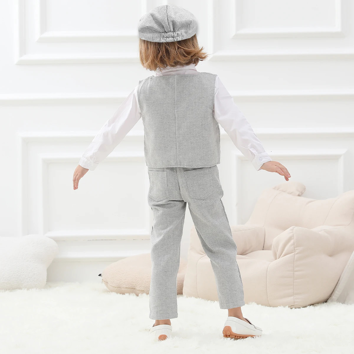 Kids Clothes Boys Wedding Suit Toddler Gentleman Outfit Infant Birthday Baptism Set Baby Formal Party Gift Christening Blazer 250219