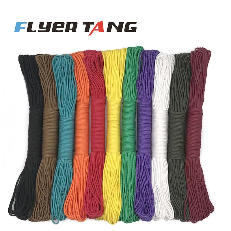 100M Dia 2mm One Stand Cores Paracord For Survival Parachute Cord Lanyard Camping Climbing Rope Hiking Jewelry Making Wholesale 250213