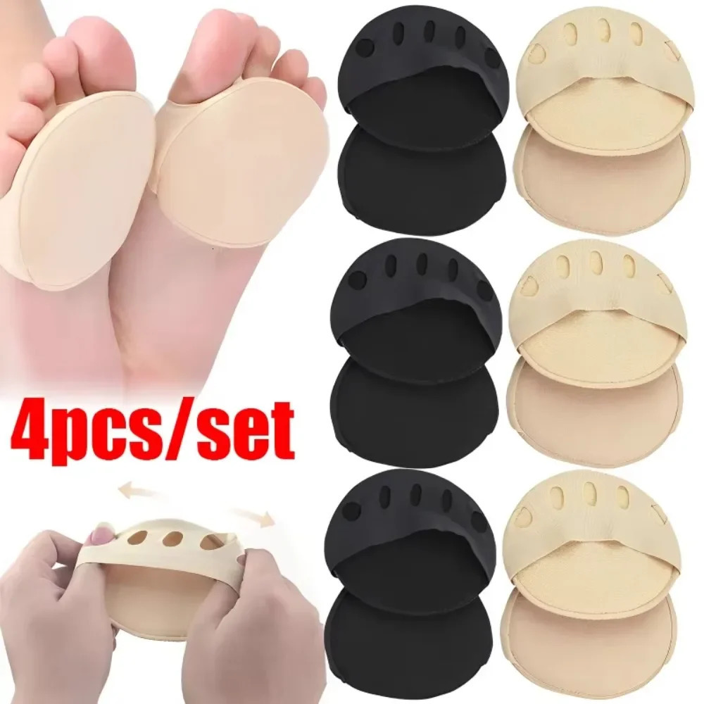 24pcs Five Toes Forefoot Pads for Women High Heels Half Insoles Invisible Foot Pain Care Absorbs Shock Socks Toe Pad Inserts 250219