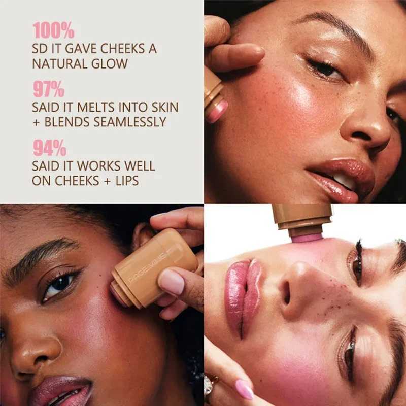 6 colors of nourishing and moisturizing pocket B stick lip and cheek moisturizing stick highlights creating bright natural moisturizing cosmeticsW2502