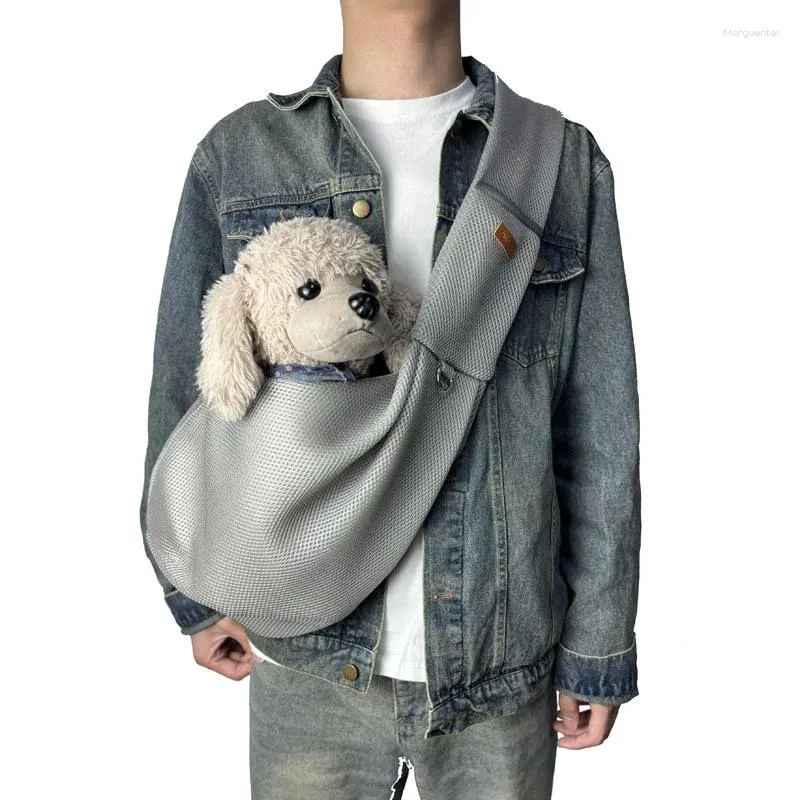 Dog Carrier And Cat Sling Hands Free Reversible Pet Papoose Bag Soft Pouch Tote Design Suitable For Puppy Small Dogs