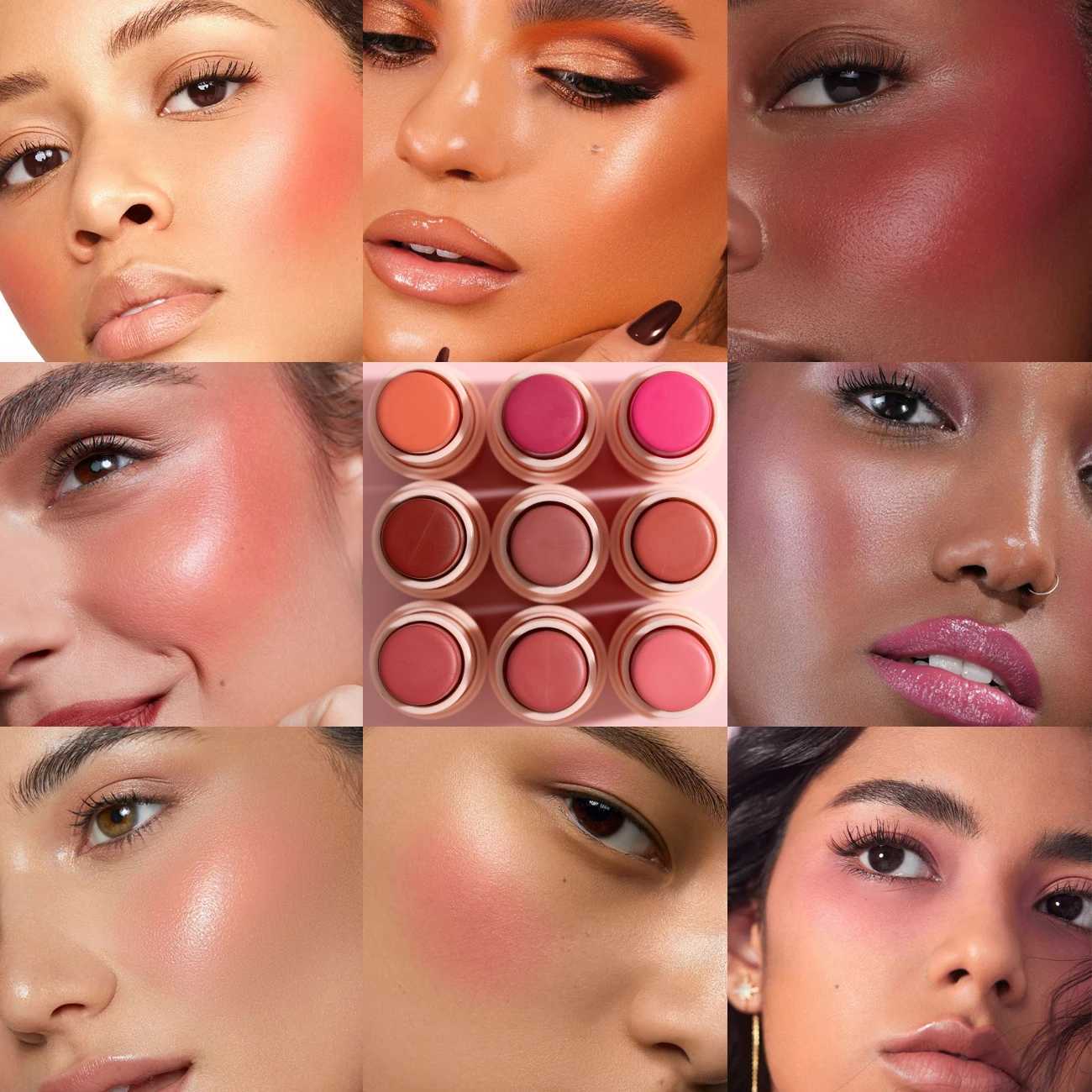 Creamy B Stick 3 In 1 Lovely Natural Pink Rosy Glossy Makeup Ber Long-Lasting High Pigmented Lip EyeW250220