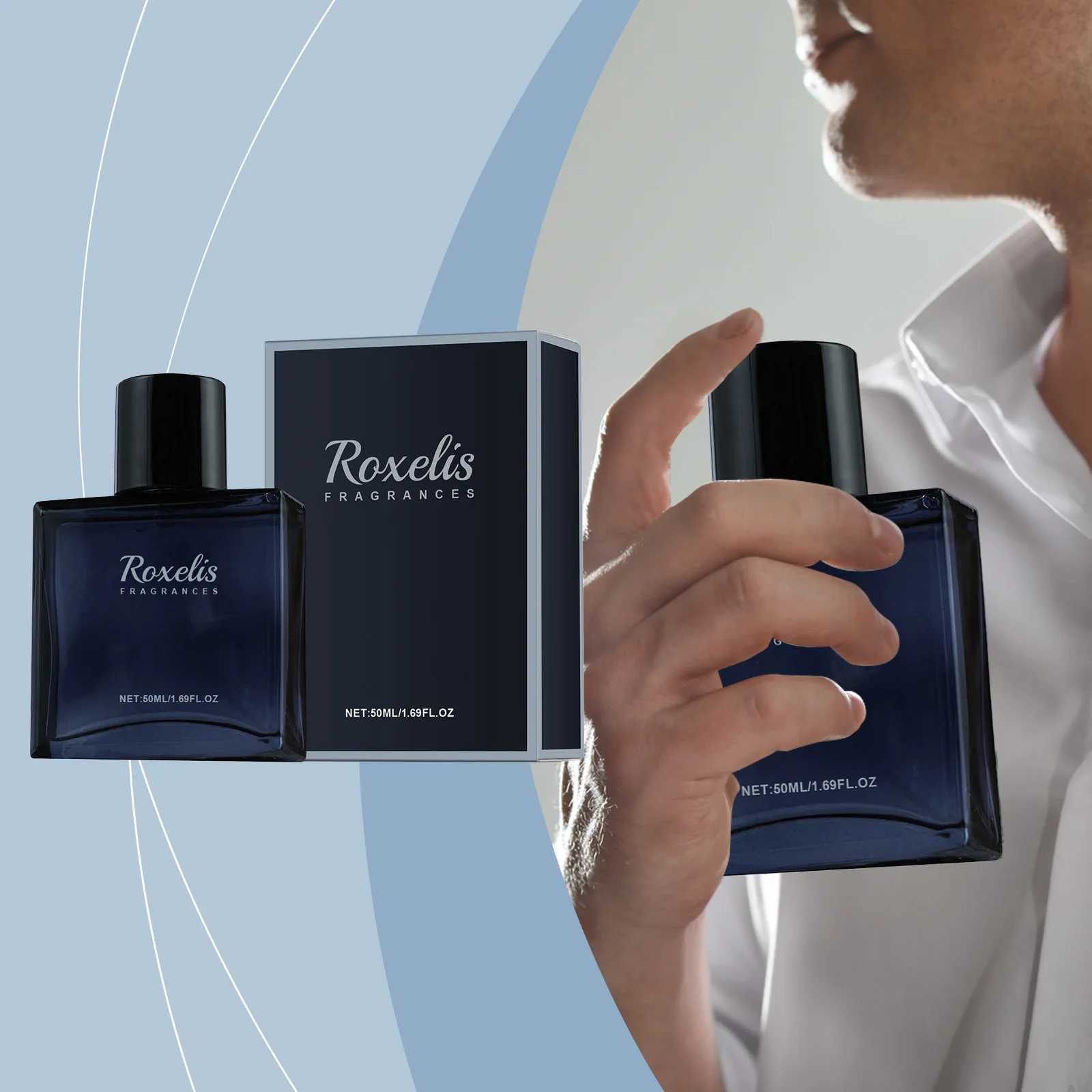 Roxelis 50ml Glamour Men Perfume Spray Light Fragrance Fresh Romantic Pheromone Dating Atmosphere Charming Flirting PerfumeXJ250220
