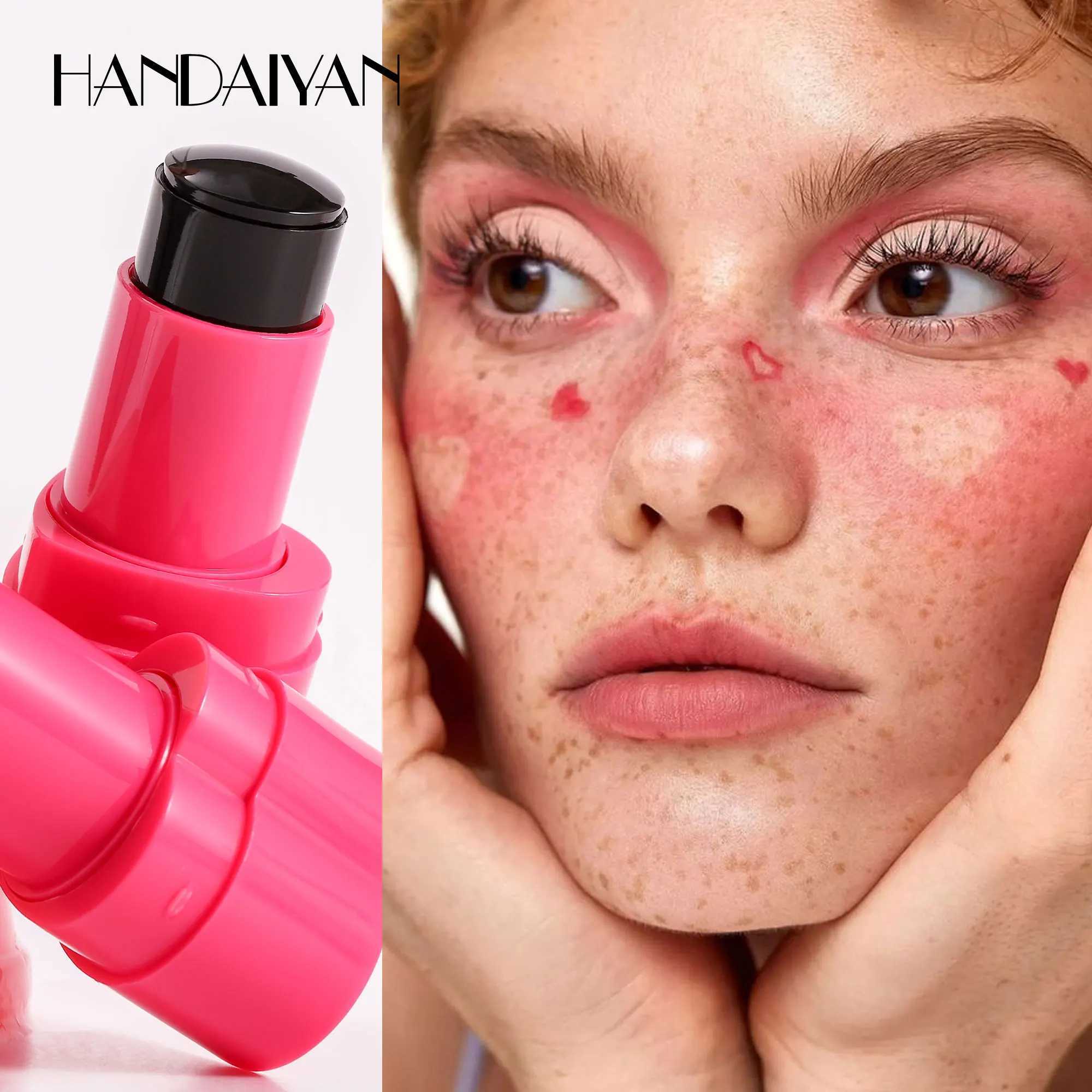 handaiyan Freeze B Lips Cheek Stains Multi-Purpose Matte B Lip Gloss Makeup Waterproof and Long-Lasting Lip GlossW250220